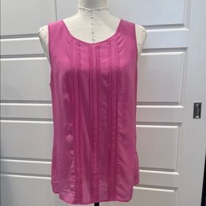 100% Silk Pink Sleeveless Top